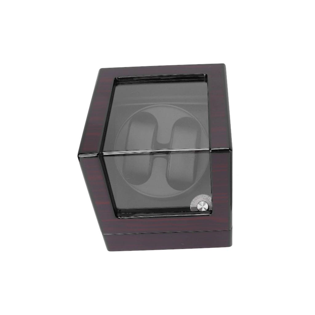 Doppelter Uhrenbeweger, glänzende Uhrenbox aus massivem Holz, Aufbewahrungskoffer für Automatikuhren 100?240 VAU