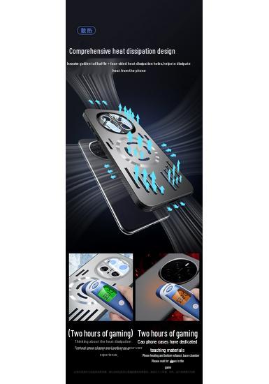 Honor 500Pro Magic 8 Metal Frosted Magnetic X70 Case with Heat Dissipation & Power Protection