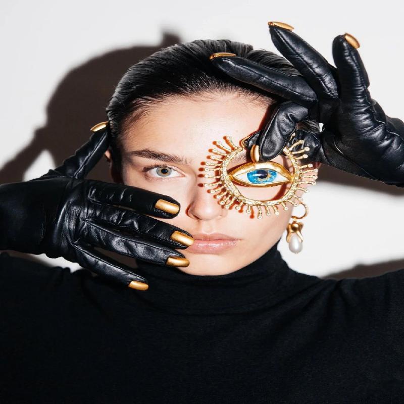 

Trendy Enamel Devil S Eye Brooches For Women Unisex Glamour Big Eye Pins Casual Party Accessories Gifts Friends Decoration 1pc