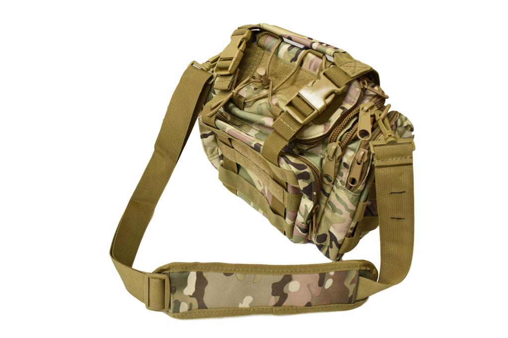 ADVANTAGE Tactical Camouflage and Hand Bag for and Outdoor Activities Waist, Shoulder, Cycling, Motorcycles, Mountaineering, Fishing, Military,