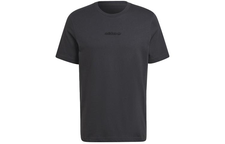 

Adidas Originals T Shirts Men s Carbon Black Crew Neck Moderate Straight Fit HP0441 XS