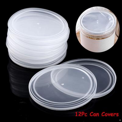 12 Pcs Plastic Tight Seals Can Covers Lids for Saving Leftover Can Foods Canned Beans Cat Dog Food