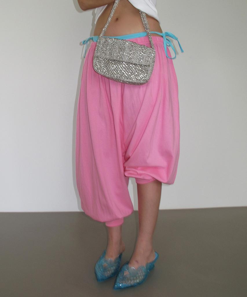 Weibeugeol Single Wave Pants-Pink