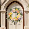 Artificial Dahlia Orchid Wreath For Spring Wedding Party Decorations Door Artificial Flower New Artificial Hanging Flowers