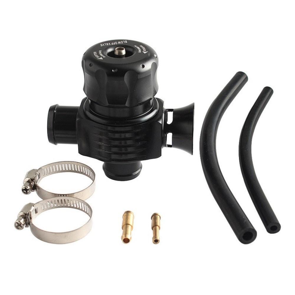 

Универсальный турбодивертор сбросной клапан сброса давления двойной порт с клаксоном для VW MK4 Golf Polo GTI 1.8T Saab Turbo BOV-1001B чёрный