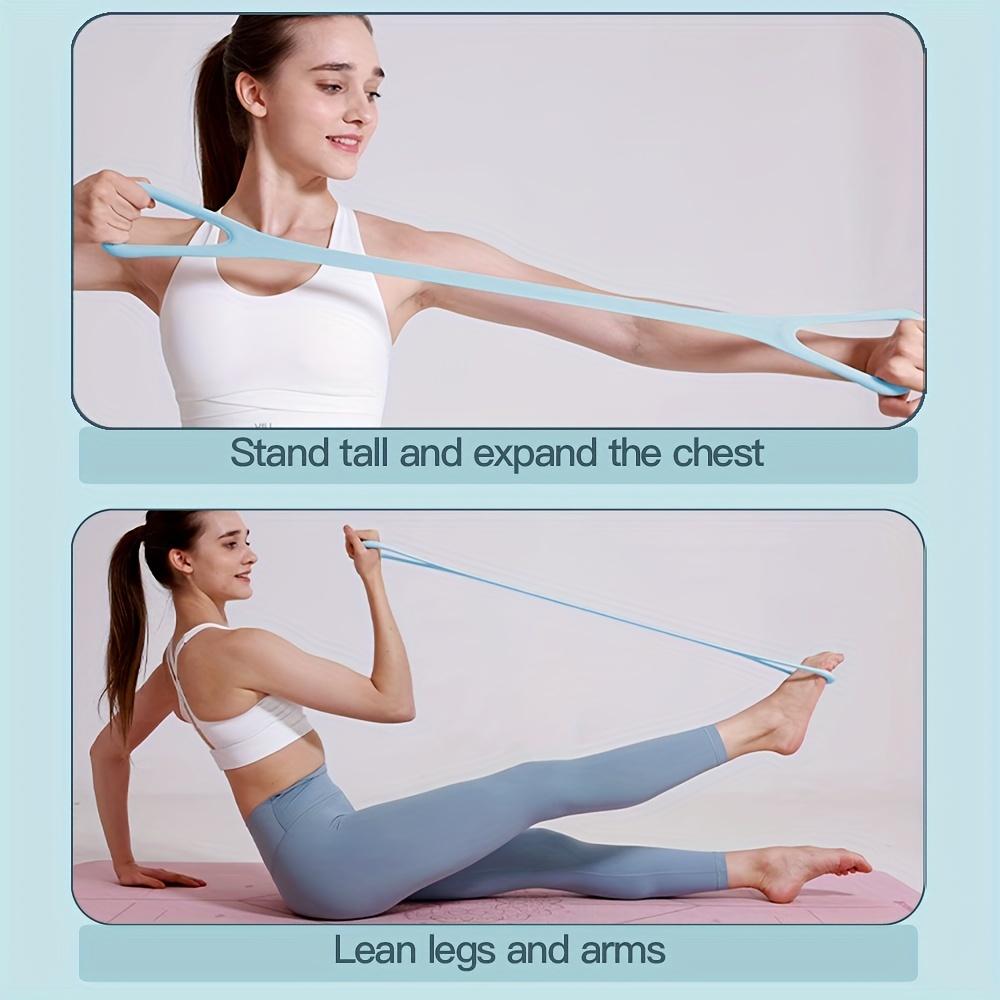 Silicone Resistance Bands Set Non-Slip Medium Tension Stretch Straps for Fitness Yoga Strength Training Home & Outdoor Exercise Equipment