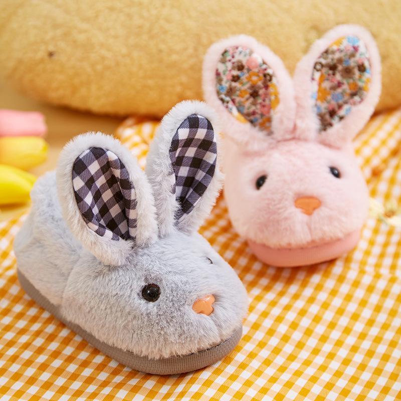 Kinder Baumwollpantoffeln, Herbst- und Wintertaschen für Mädchen, Jungen und Babys, Kinder Baumwollschuhe, Warme flauschige Hausschuhe für den Heimgebrauch