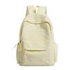 Cute Butterfly Embroidered School Backpack with Front Pocket Casual Daypack for Girls Daily Use