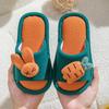 Xinwang Rabbit Linen Slippers for Kids: Summer Indoor Silent Cotton Slippers for Men and Women.