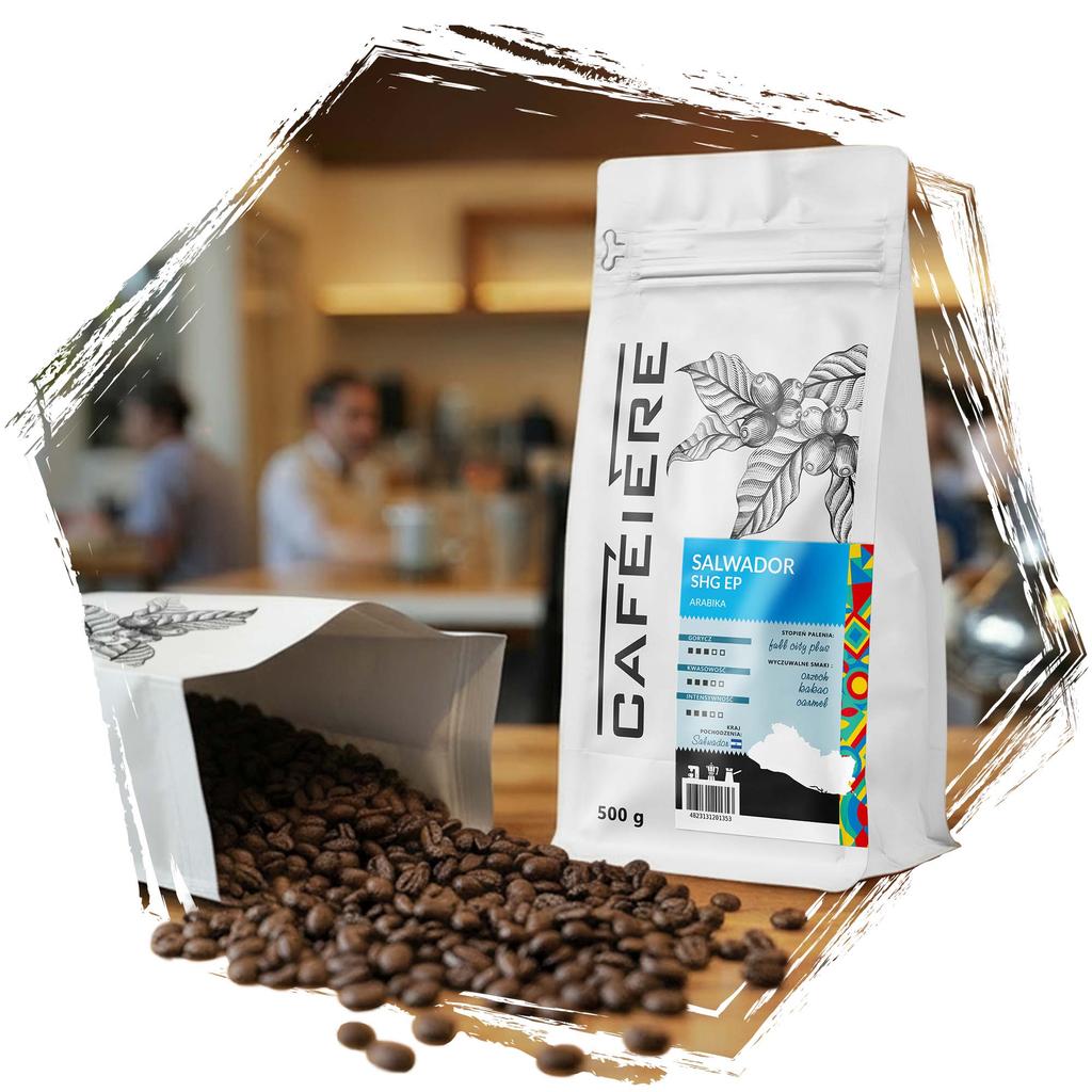 Kawa ziarnista cafeiere arabica salwador shg ep, 500 g