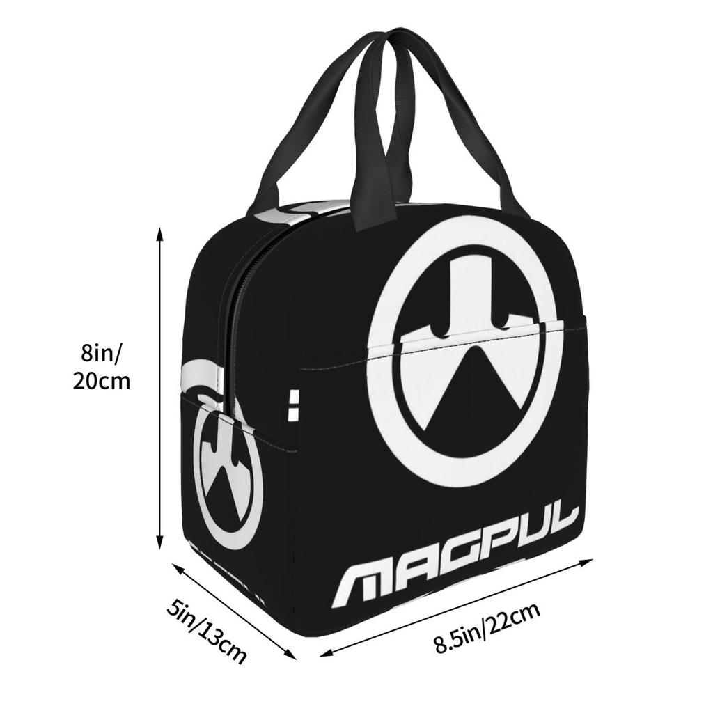 Magpul Firearms Logo Insulated Lunch Bag for Women Kids Portable Food Boxes Thermal Lunch Box Tote