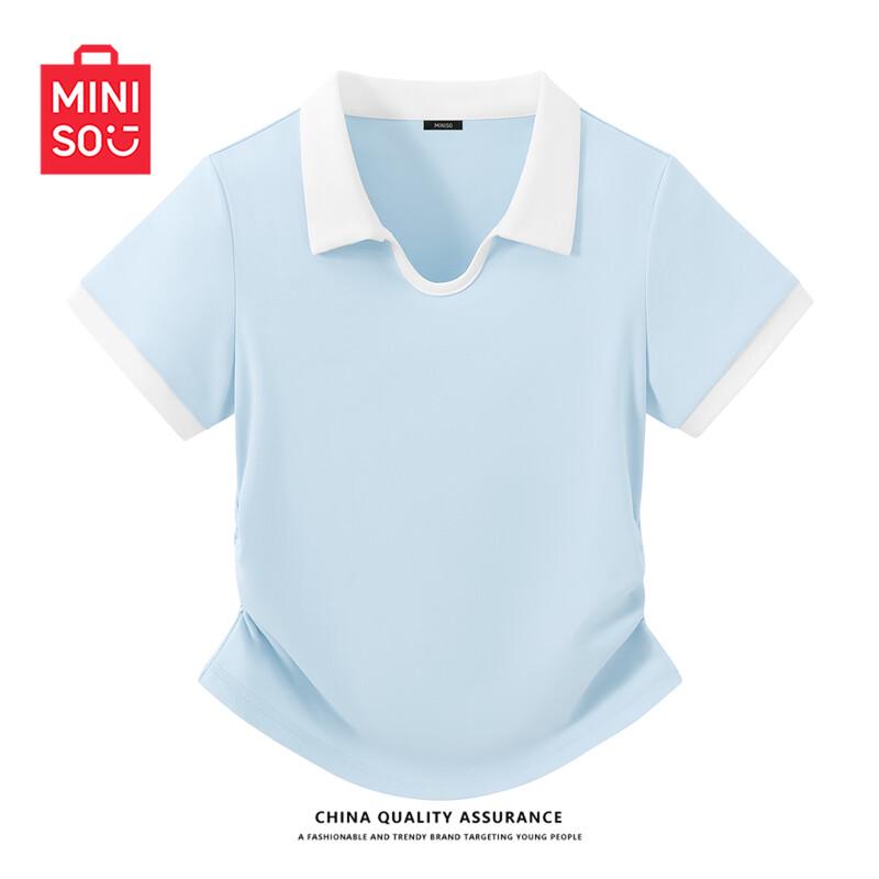 MINISO Women s Slim Fit Polo T-Shirt XL