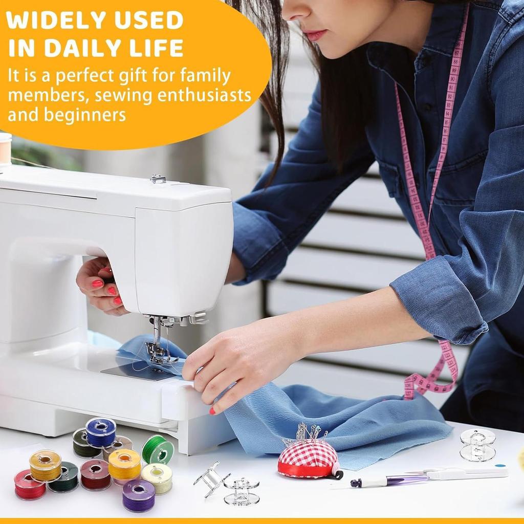 Sewing Bobbins 25 Piece Sewing Machine Quilting Tools Class 15 Bobbins For Crafts Jewelry Adults Clothes Beads Cabinet