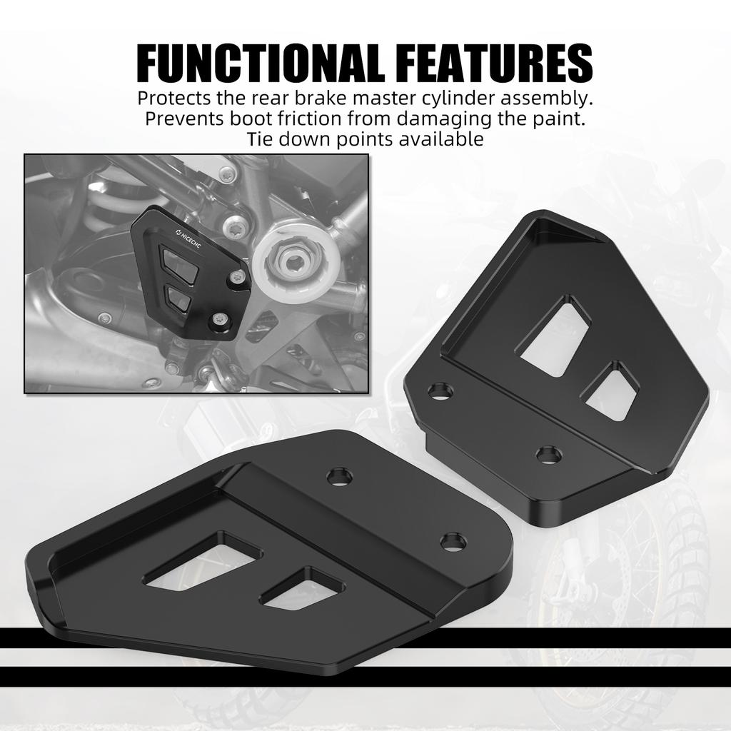 For BMW R 1250 GS R1250GS Adventure 2018-2023 Rear Brake Master Cylinder Guard For BMW R 1250 GS GSA 2018-2023 2019 2020 2021 22