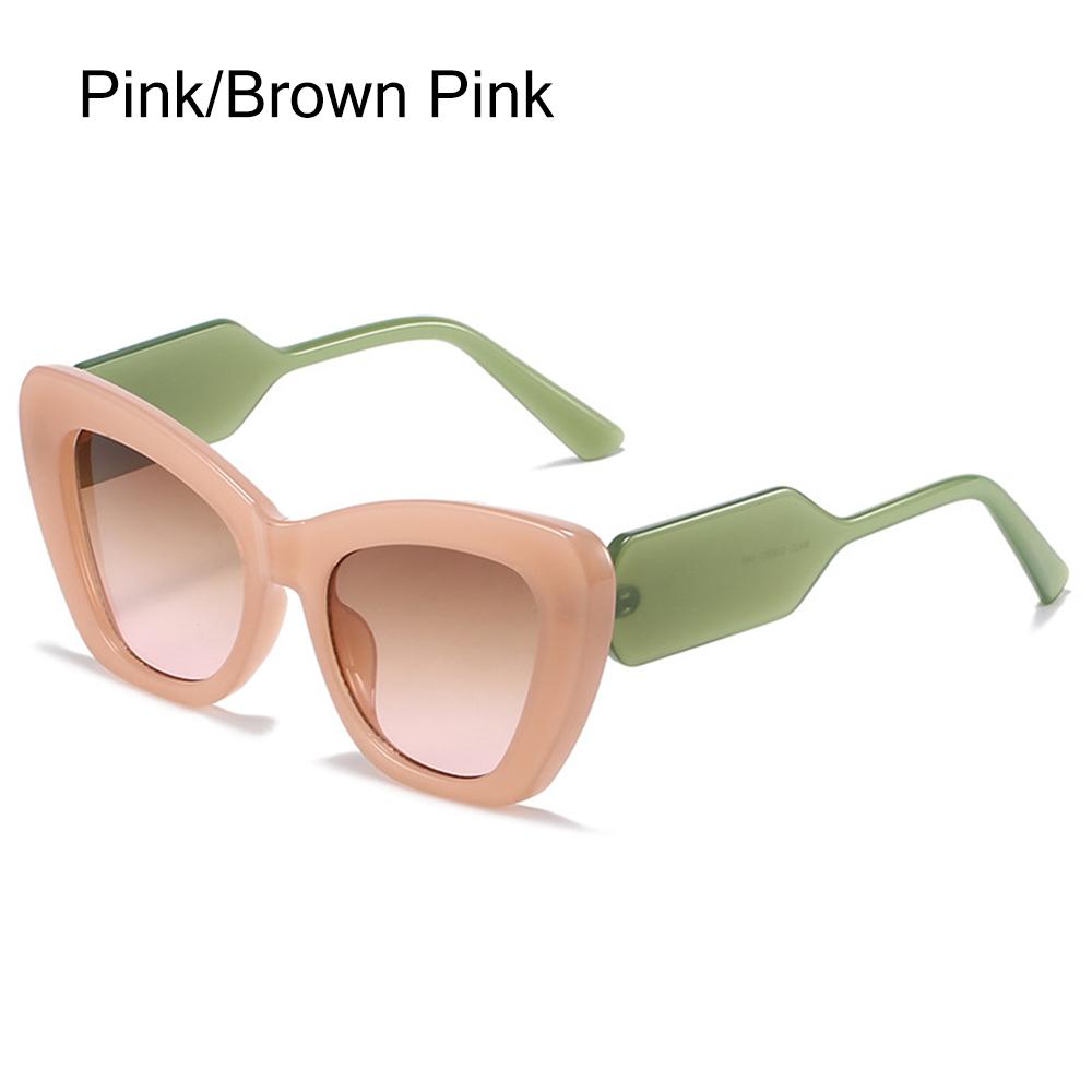 Vintage Y2K Cat Eye Sunglasses for Women & Men Oversized Square Sun Glasses Fashion Shades for Beach Vacation UV400 Protection
