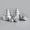 50PCS 10g 30g 50g 100g Aluminum Tin Jars Empty Cosmetics Container Metal Candle Jars with Lids Lip Balm Pot Face Eye Cream Box