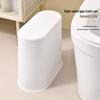 Jianixiong Schmale Badezimmer-Mülleimer mit Druckdeckel