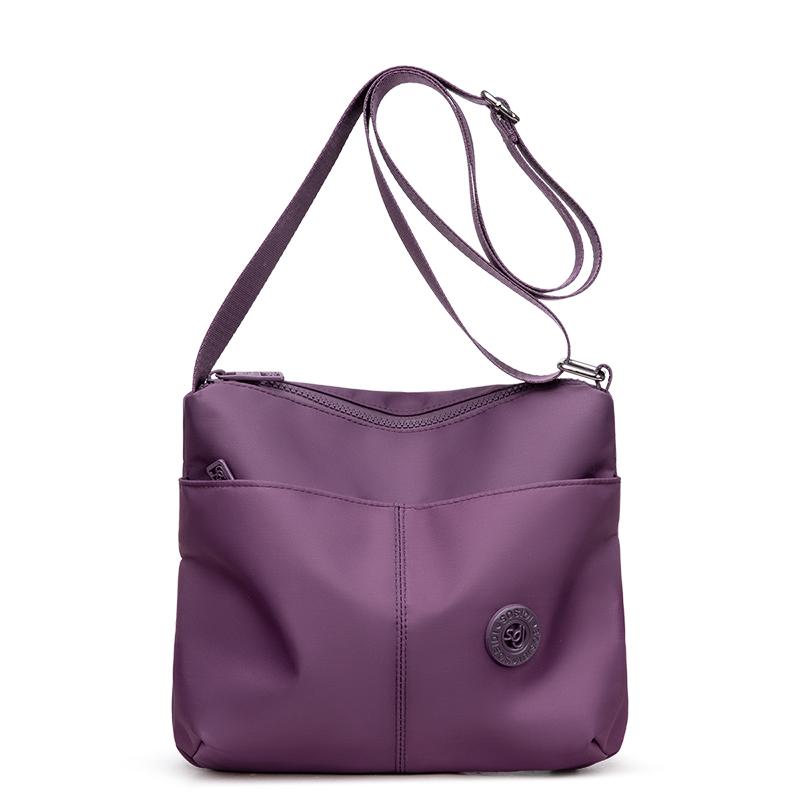 Borsa a Spalla da Donna di Grande Capacità Leggera Repellente all'Acqua in Nylon Borsa a Tracolla