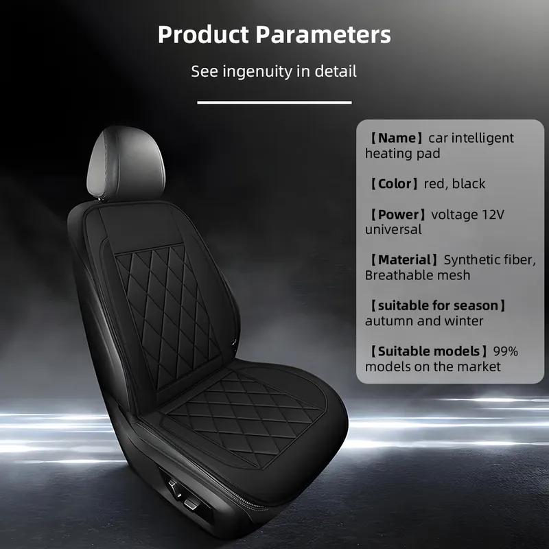 30s Fast Heating Car Seat Cushion Autumn Winter Electric Pad Safe Warm Lumbar Support, Small Cars Special
