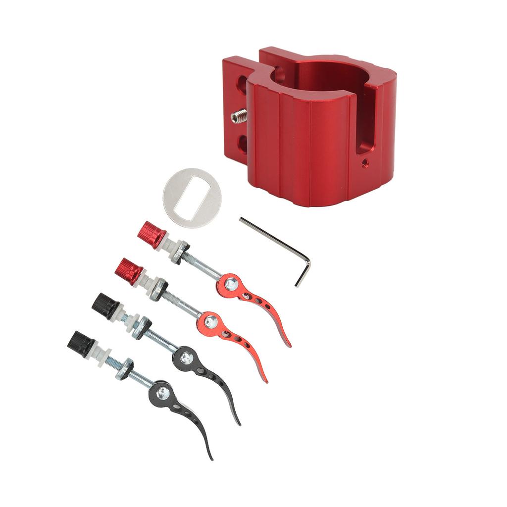 Klappklemme Elektroroller Robuster Schlossaufsatz Passend für ZERO 8X 10X 11X Elektroroller Rot
