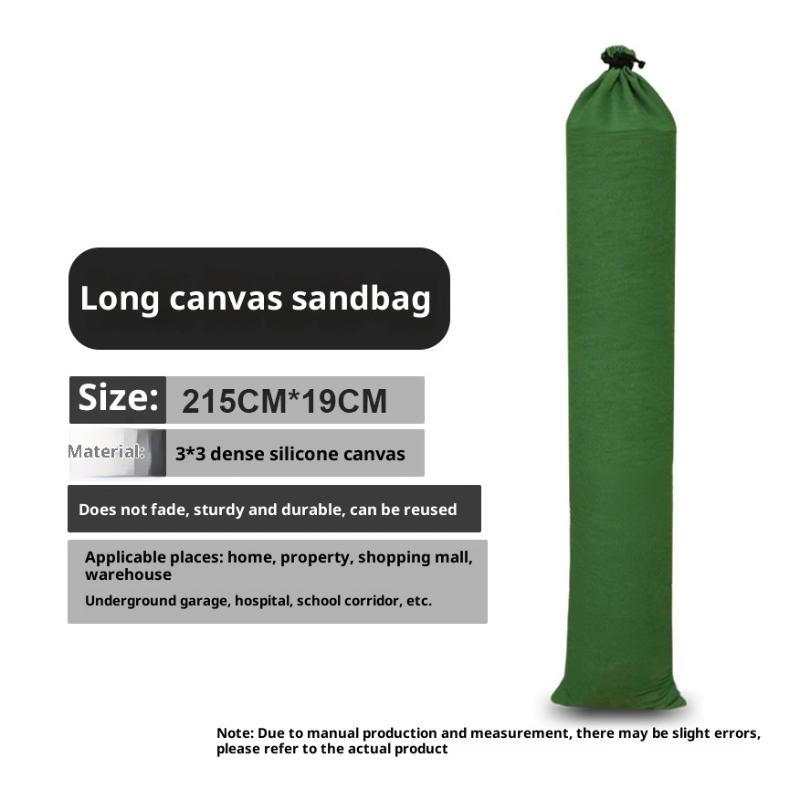 Flood Defense Sandbags Heavy Duty Canvas Reusable 14Pcs Water Barriers for Emergency Home Yard Basement Use