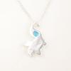 Swiss Blue Topaz Gemstone 925 Sterling Silver Jewelry Pendant 2" Gift For Women CP-21-2