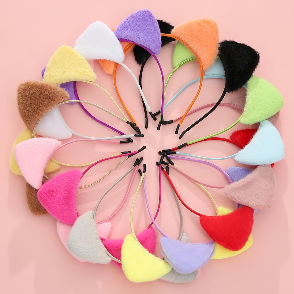 Cute Furry Cat Ears Headband Fancy Dress Hairband Women Girls Cosplay Headwear Costume Party Hair Accessories
