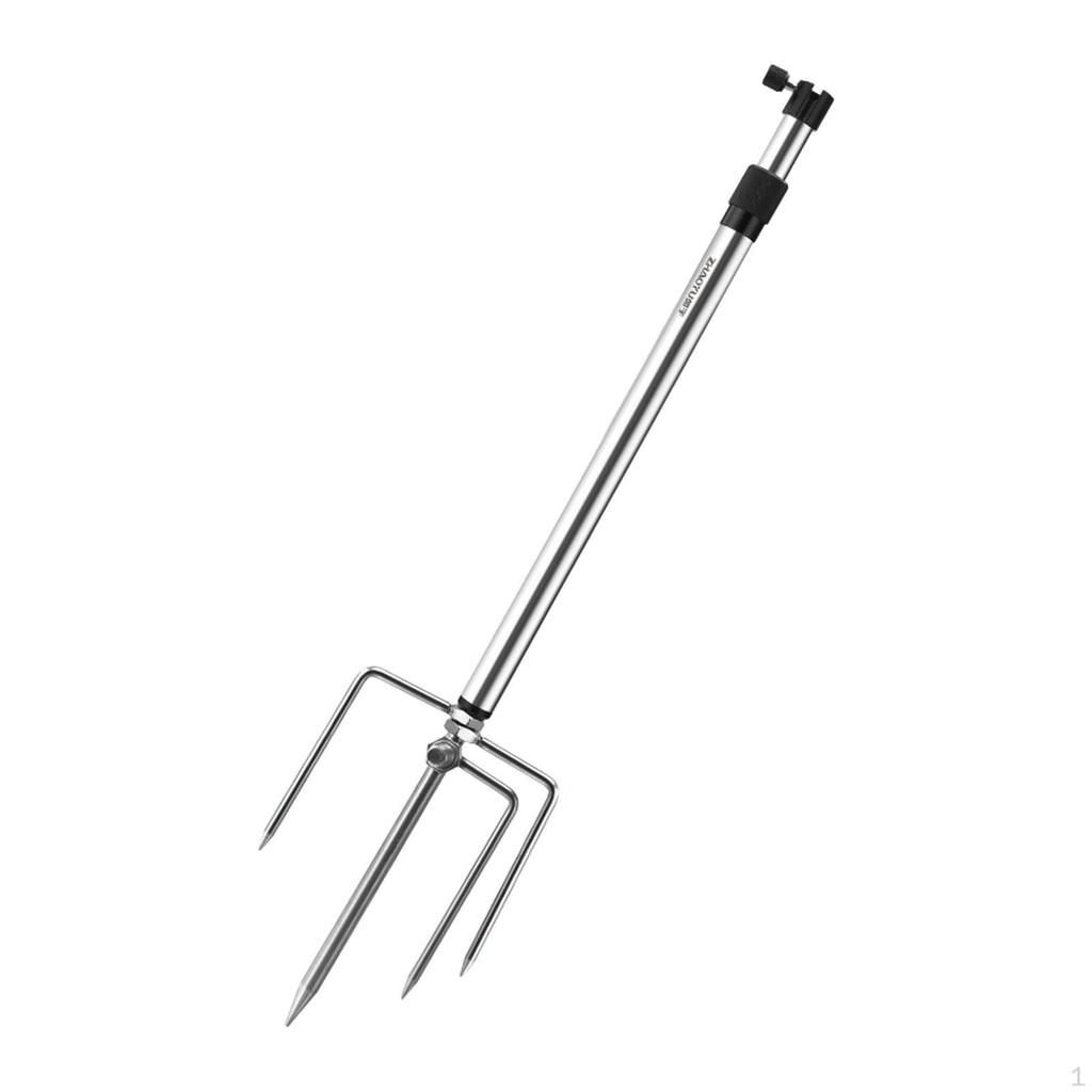 Camping Lantern Stand Easy to Use Bracket for Fishing Hiking Outside Silver