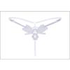 [Free Shipping] 4 Gift Boxes, Sexy Thong Women's Embroidered Pearl Massage Underwear Transparent Low-rise T-pants