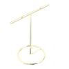 4pcs Gold T Shaped Earring Display Stand Slotted Necklace Organizer Stand  Home Storage