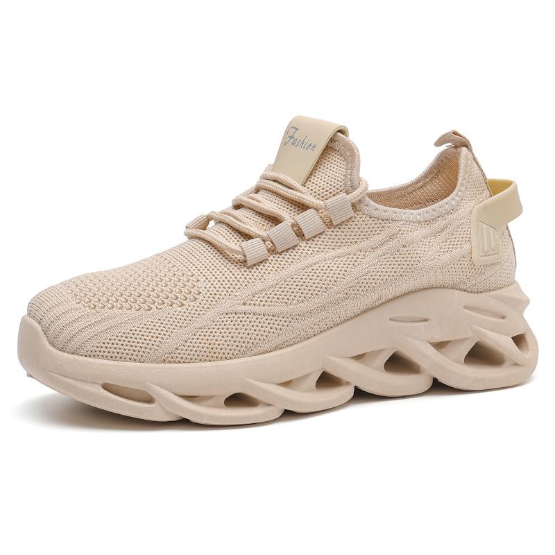 Label 2025 new foreign trade women's shoes soft sole comfortable casual fashion sports shoes breathable fly woven mesh shoes