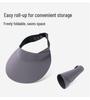 Women's Seamless Foldable Anti-UV Topless Sun Hat for Summer Sports
