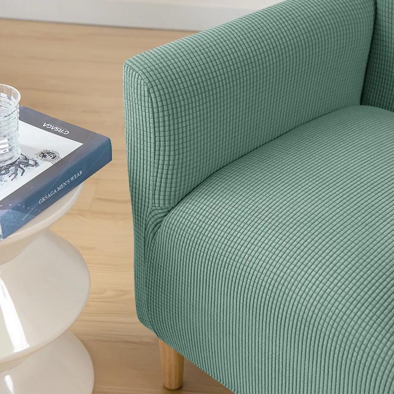 Elastic Armchair Cover Water Repellent Single Sofa Slipcover Polar Fleece Single Small Chair Seater Couch Covers Bar Club Hotel