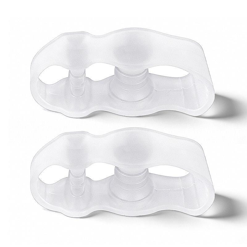 Three-Hole Bunion Corrector: Soft Anti-Friction Toe Separator & Spreader Pad One Size прозрачный