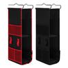 Locker Shelf Organizer 3-Tier Hanging Storage Bag Locker Storage Rack with Side Pockets Hooks for School Gym Closet