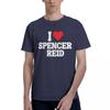 I Love Spencer Reid 100 Cotton Casual Breathable Confortable T Shirt Mens TShirts Men TShirt