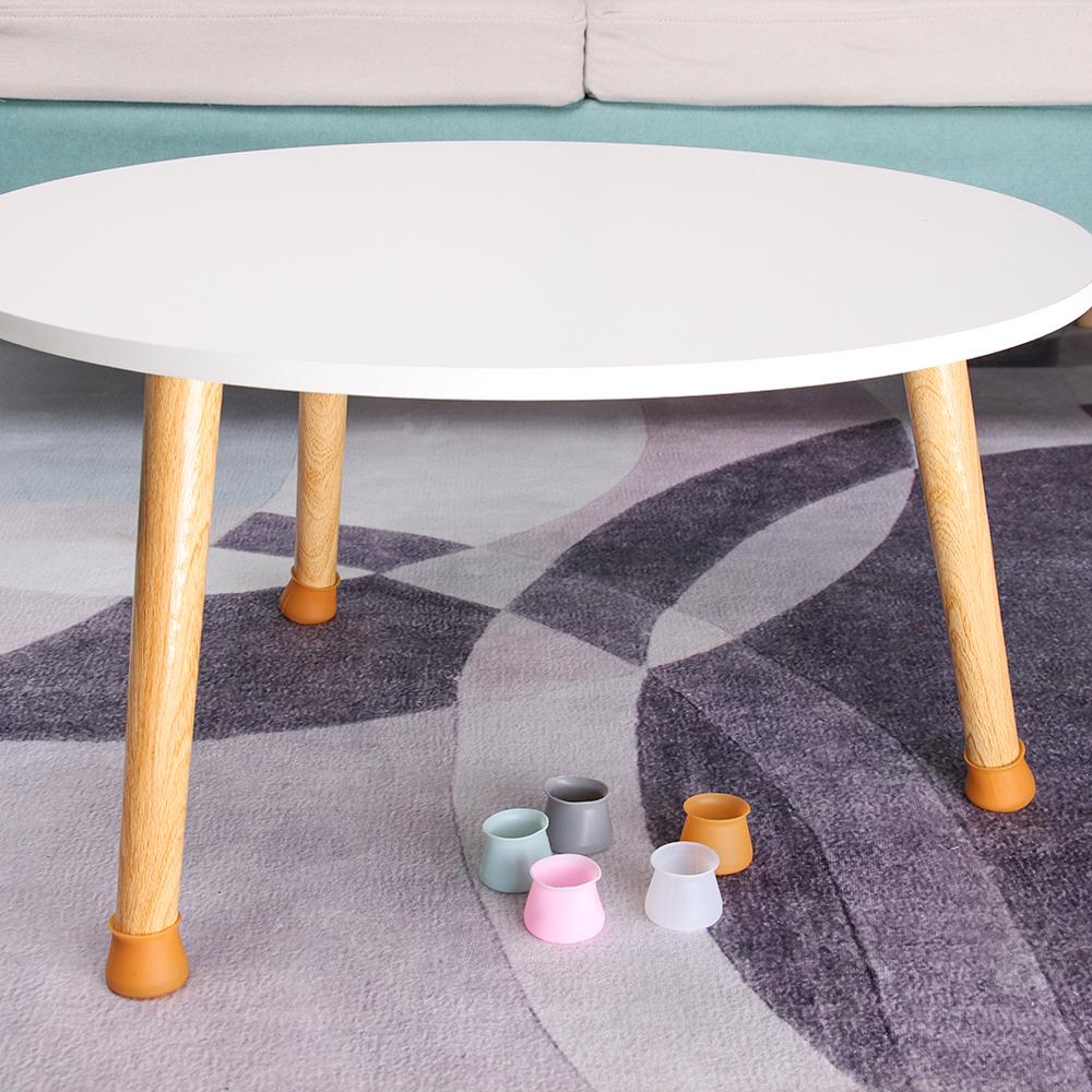 10Pcs Square/Round Silicone Chair Leg Caps Floor Protectors Feet Pads Mute Solid Table Leg Cover Anti-slip Pad 1.8/2.8/2.5cm