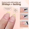 Gels Nails Tips 3 in1 X Coat  Tip Pre-applied Tip Primer,Base Coat Presson Nail