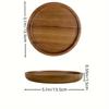 Rectangular Solid Wood Japanese Tea and Snack Tray