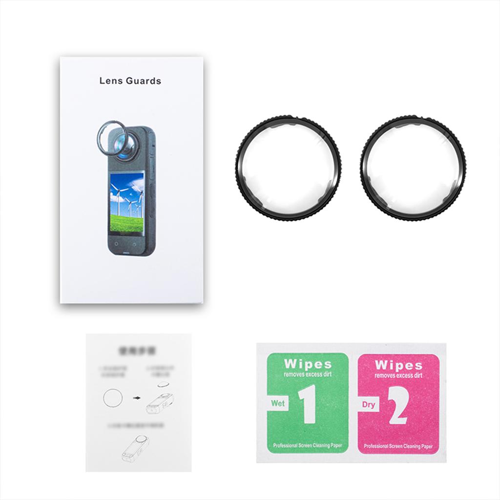Lens Guard Cap Fits for Insta360 X5 Action High Transmittance Camera Lens Protector Removable