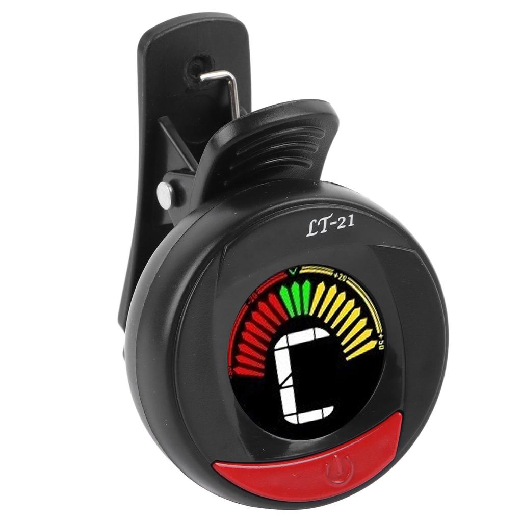Guitar Tuner Black Professional Digital Electronic Clip On Guitar Tuner with Color Display Screen