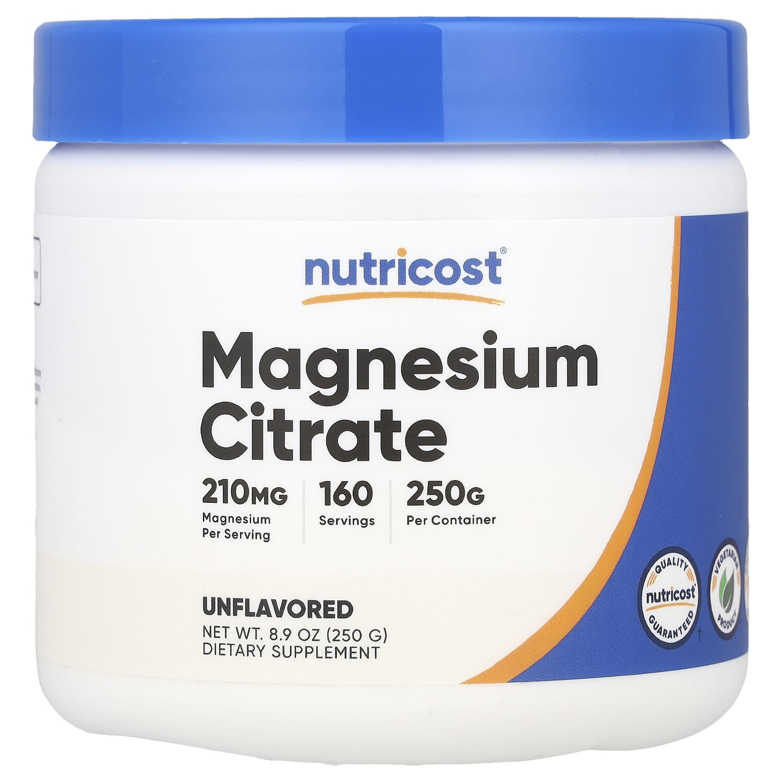 

Nutricost, Magnesium Citrate, Unflavored, 250 g (8.8 oz)
