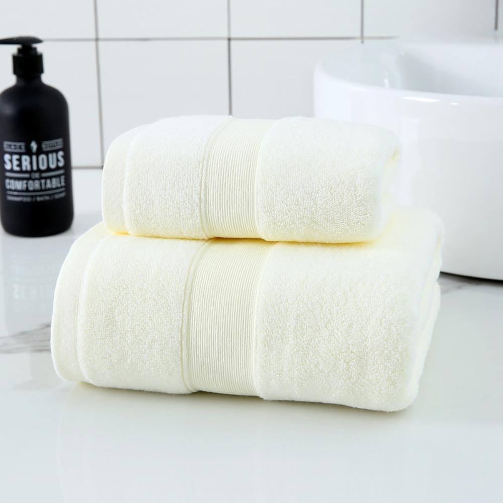 Spot large thickened cotton souvenir towel hotel men's sports face towel plain color broken gear water absorption