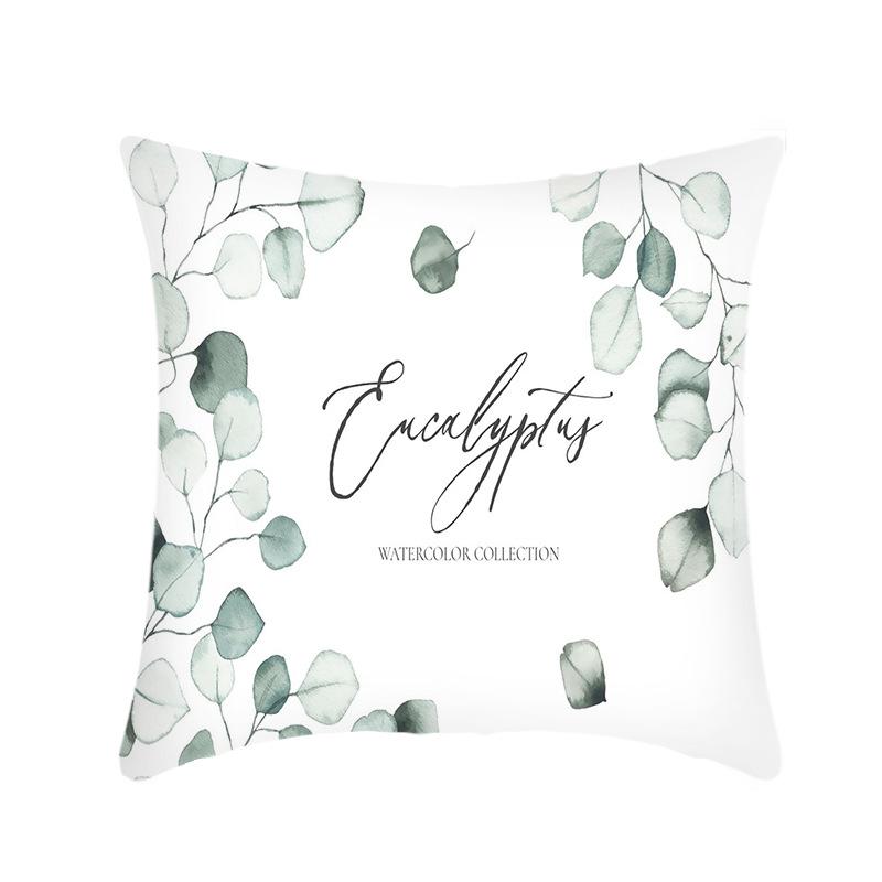 New Green Plant Pillow Ins Creative Home Sofa Pillow Cover Does Not Contain Core