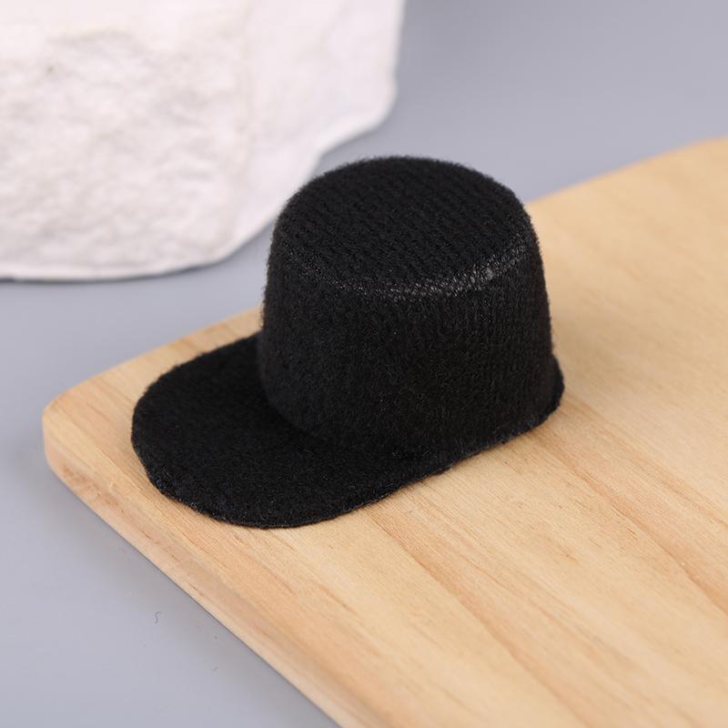 

Миниатюрная шляпа для кукольного домика, шляпа для мини-кукол, бейсболка для кукольного декора, аксессуары, игрушки чёрный