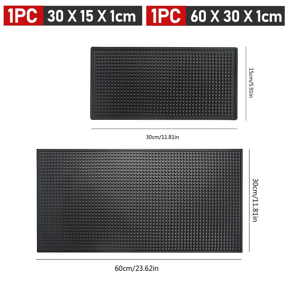 Tapete de Bar Borracha Tapetes de Bar de Café Antiderrapante PVC Tapete para Copo Impermeável Resistente ao Calor Tapete Escorredor para Bar Café Barista Coquetel Bartender