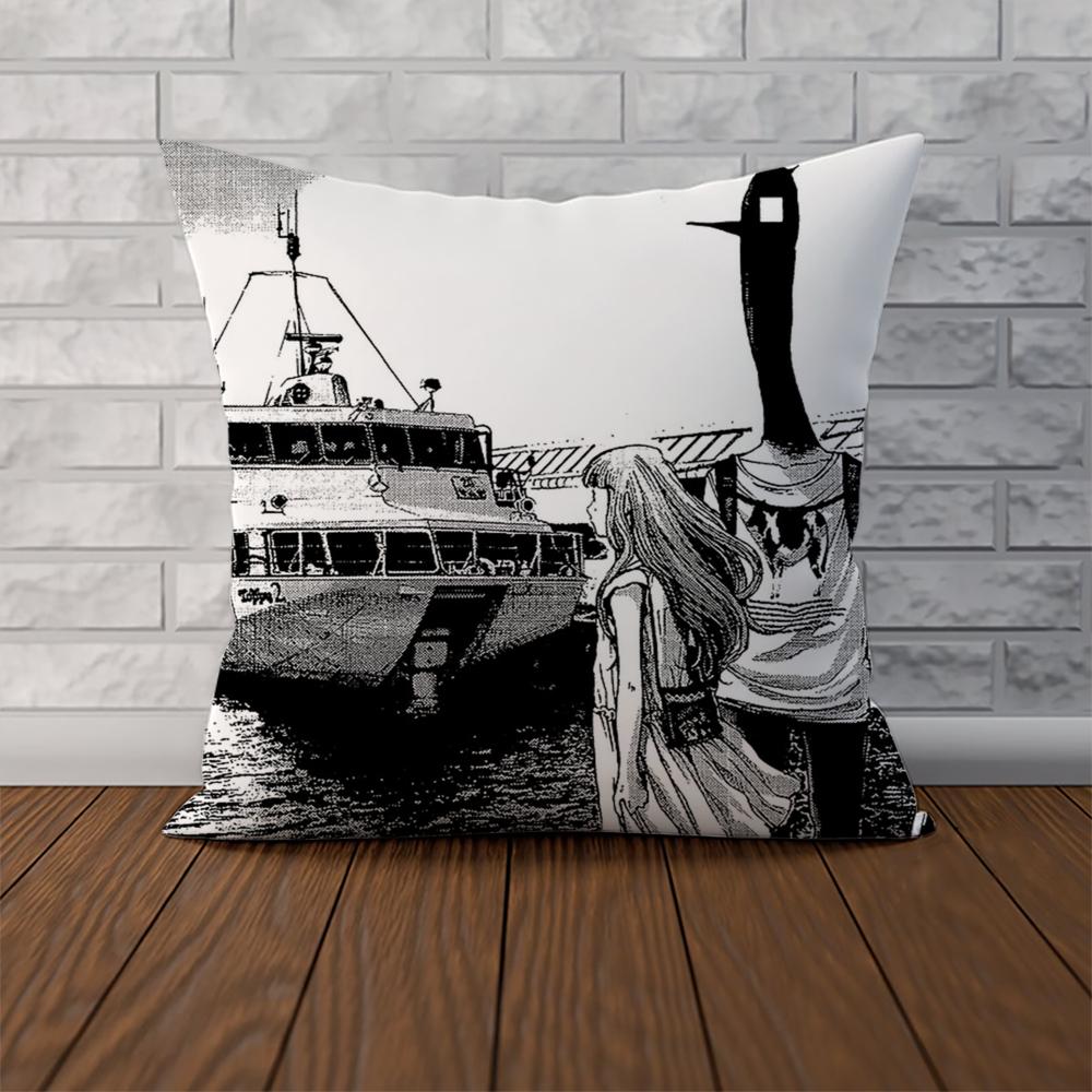 Goodnight Punpun Pillow Case For Car Sofa Decorative Home Doublesided Print Plush Square Throw Pillow Cushion Cover