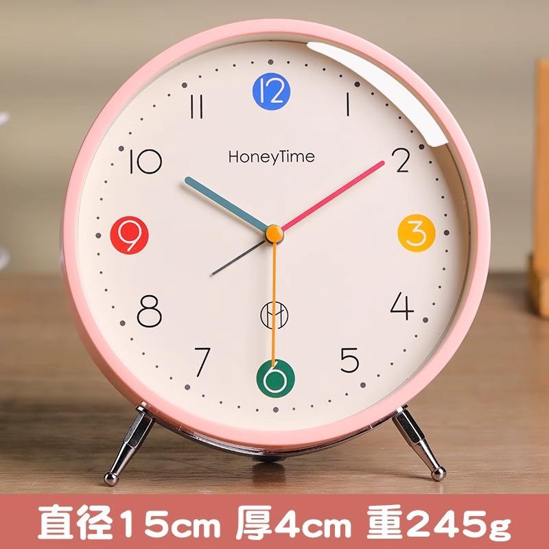 

Будильник, годинник на сидіння, дитяча та студентська спальня, присвячені настільні прикраси, настільний годинник, новий годинник 2024 року рожевий