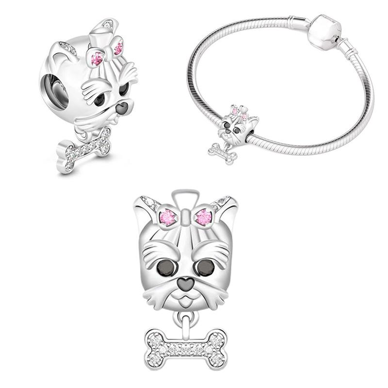 100% S925 Sterling Silver Chameleon Evil Eye Mořská želva Skleněná kouzla Korálky Fit Originální náramek DIY Výroba šperků