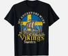 Szwedzka Szwecja Wikingowski Statek Flaga Prezent Unisex Koszulka, Rozmiar S - 5XL